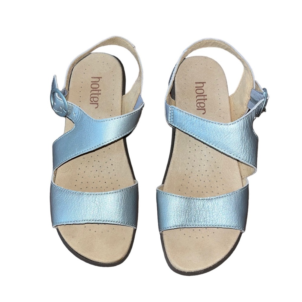 Hotter Flame Sandals in Silver Metallic Size 10.5 / 41